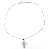 Collana Forever Gioielli Donna croci in Argento Zircone FGCO00067 - FGCO00067